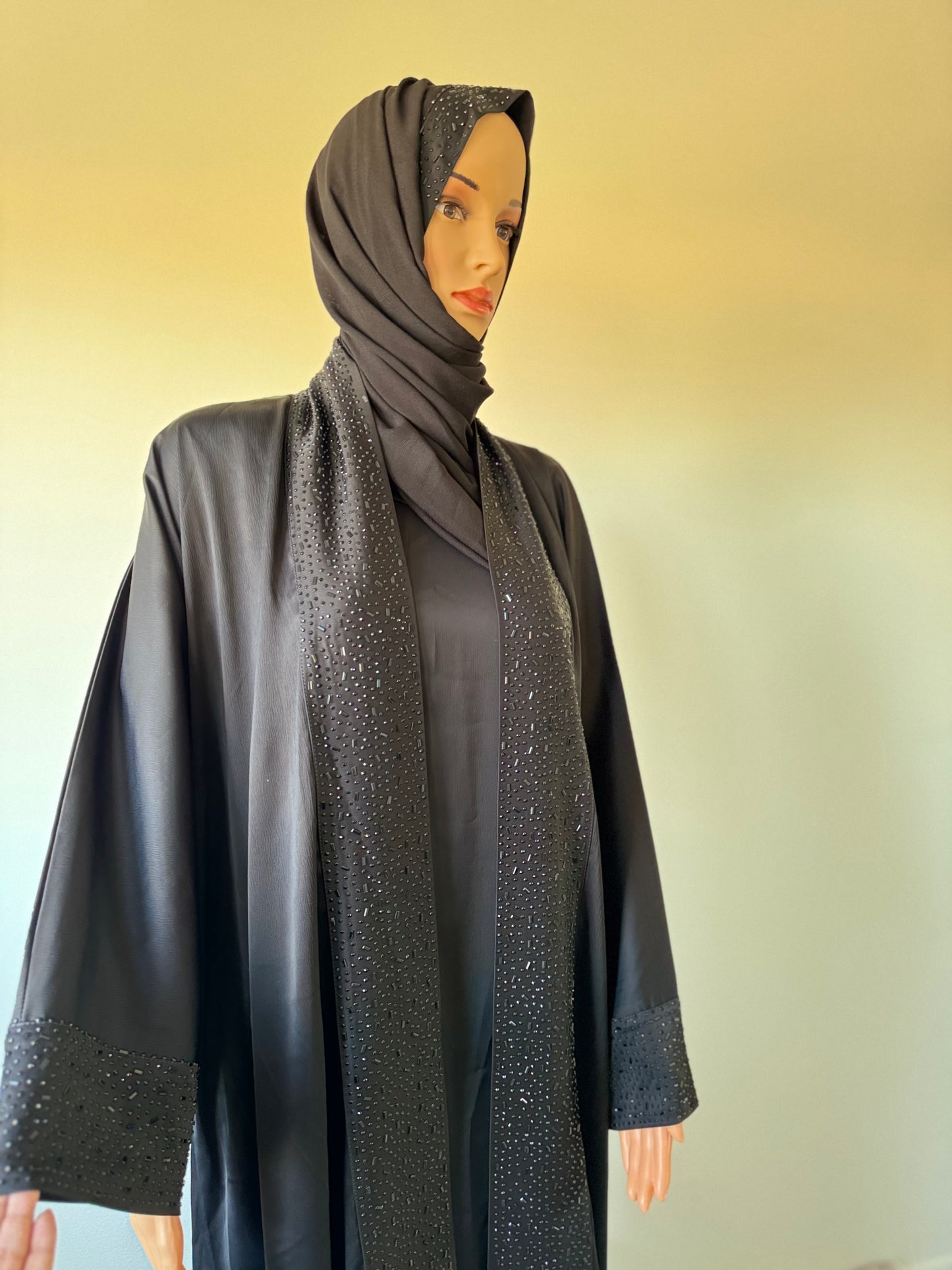 Black Double Abaya