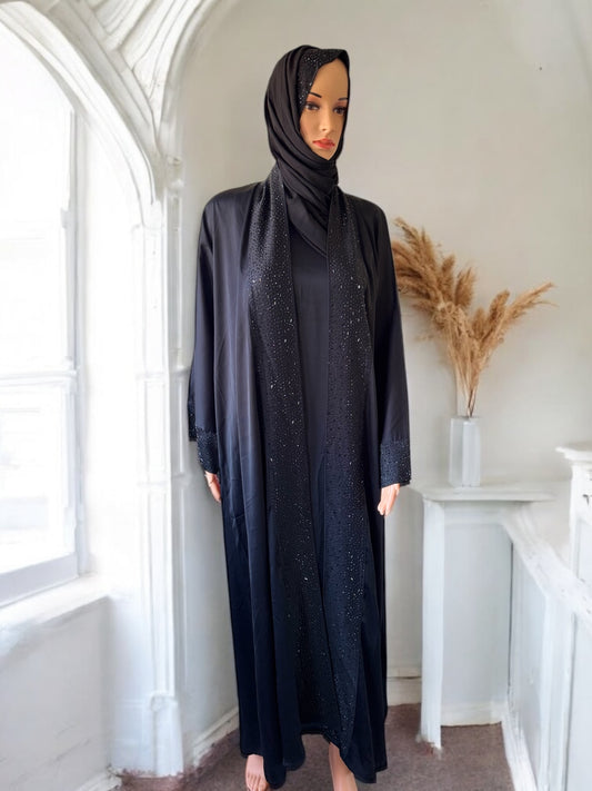 Black Double Abaya